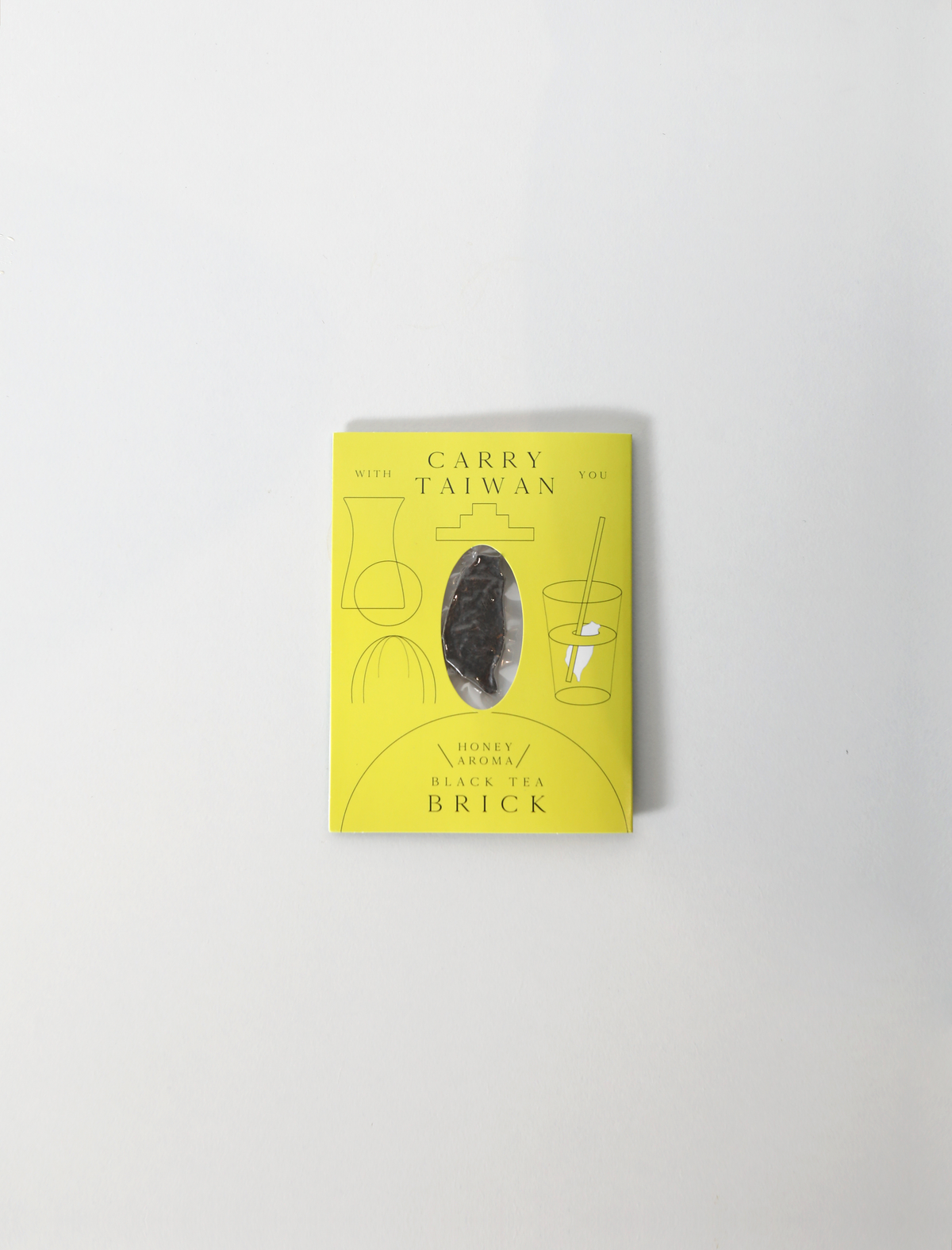 蜜香紅茶 茶磚明信片｜台灣造型茶磚單入